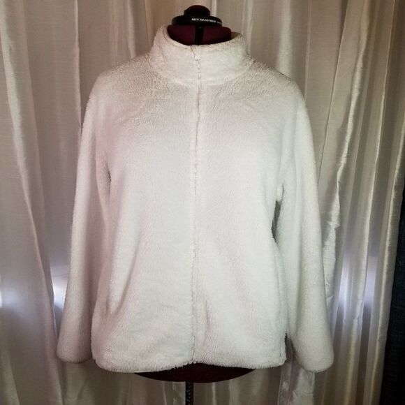 Eddie Bauer White Fleece (size 2XL) - Picture 1 of 7